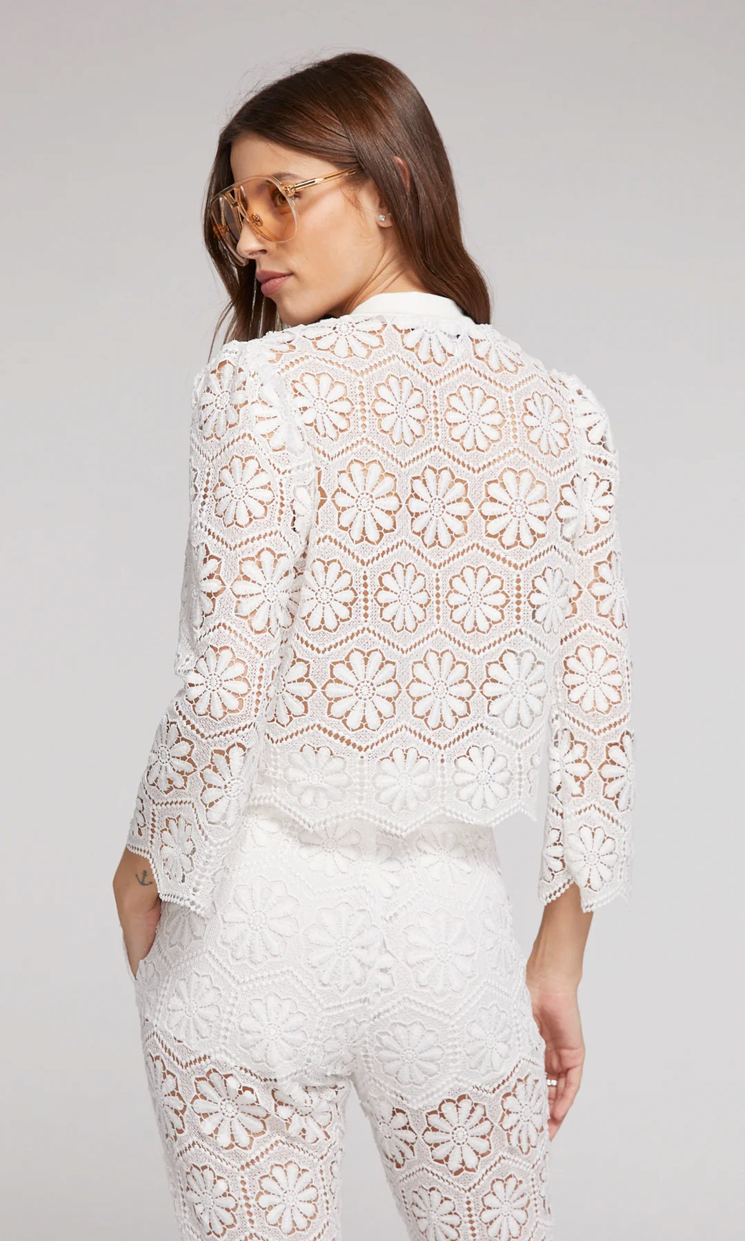 Generation Love Noella Lace Top in White