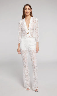 Generation Love Noella Lace Top in White - Size S Available