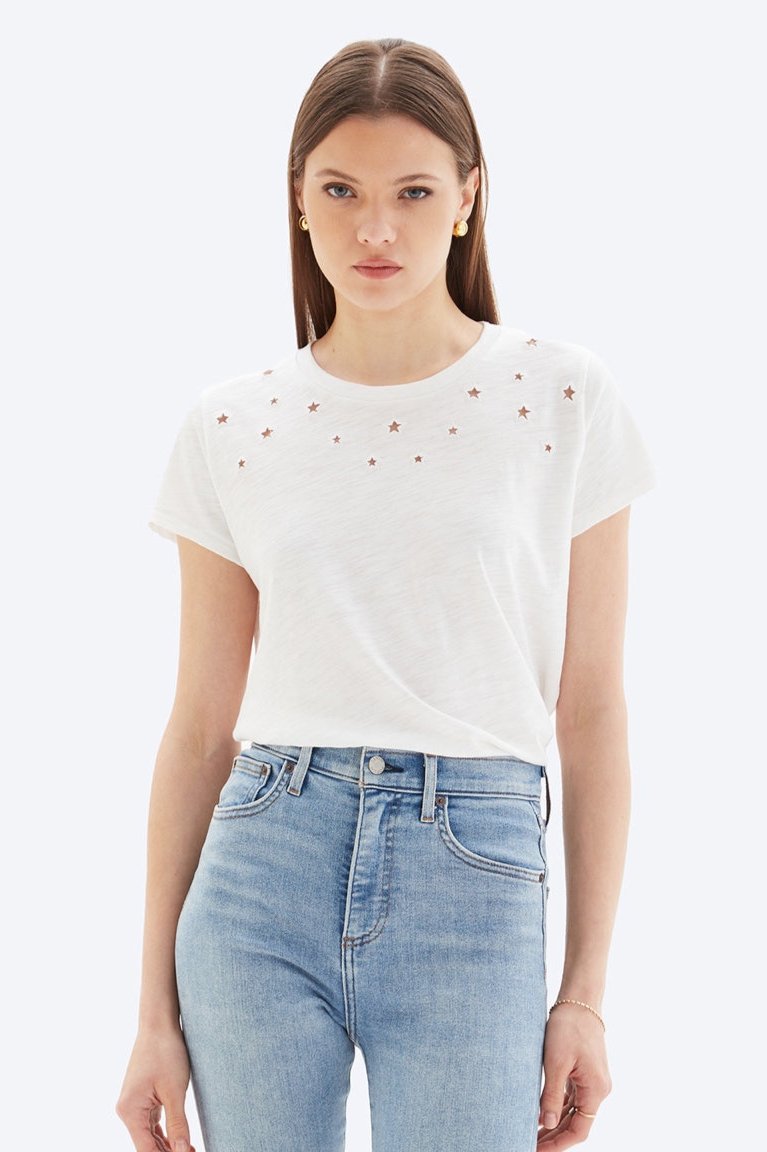 Chrldr Eyelet Star Jane Perfect Tee