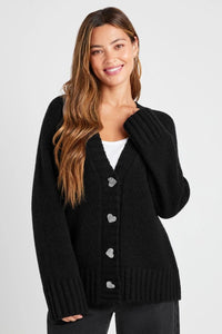 Splendid Hartley Cardigan in Black