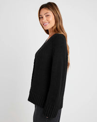 Splendid Hartley Cardigan in Black