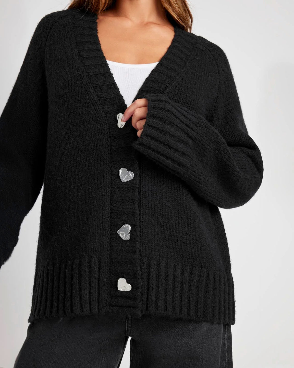 Splendid Hartley Cardigan in Black