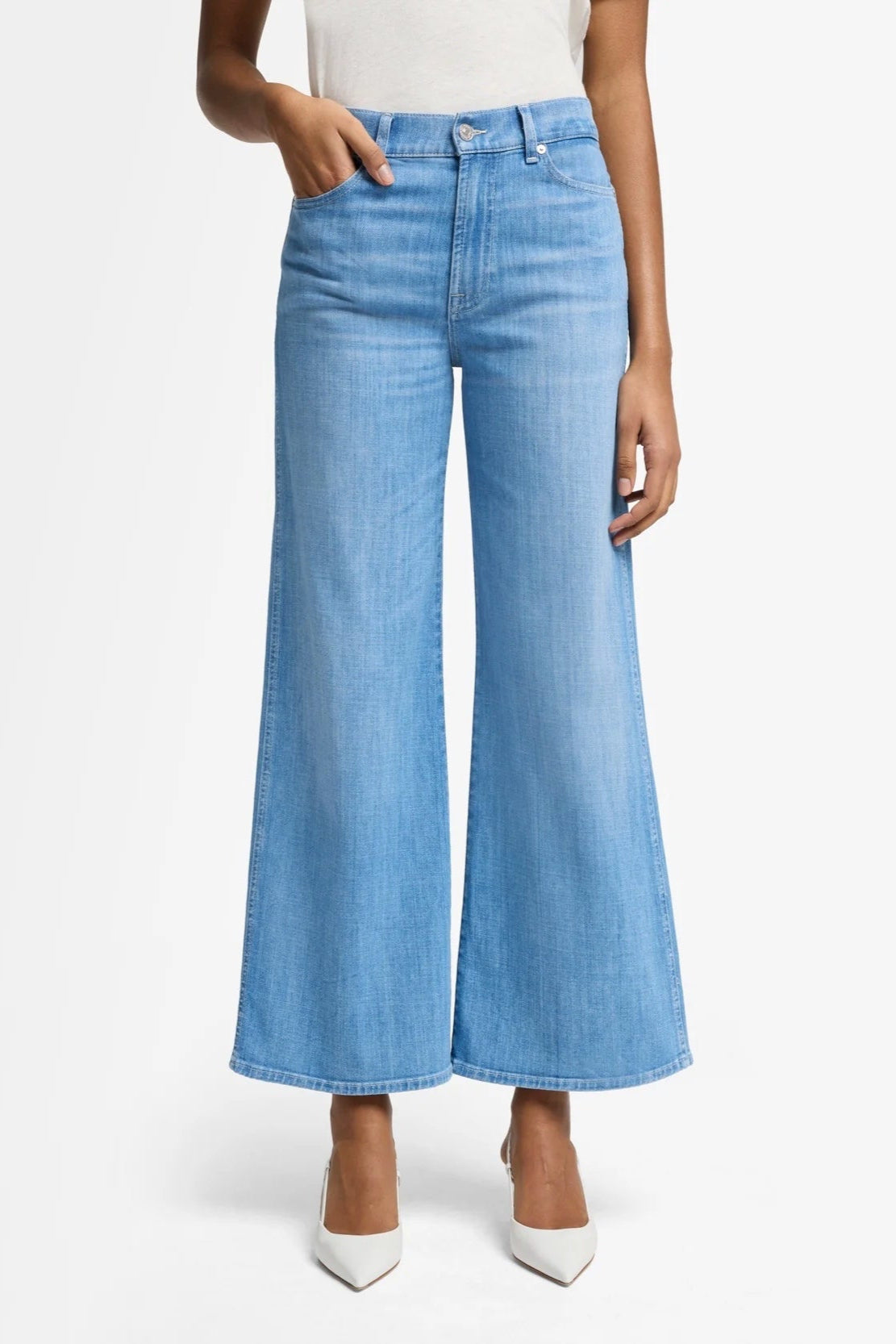 7 For All Mankind Lotta Cropped Denim Pant