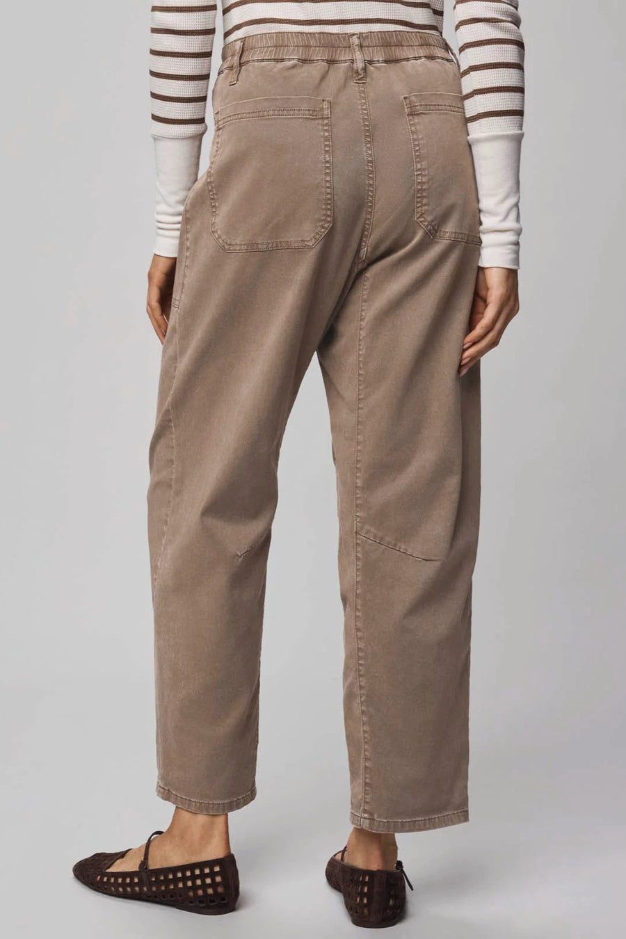 Splendid Carissa Everyday Stretch Twill Pant in Cedar Brown