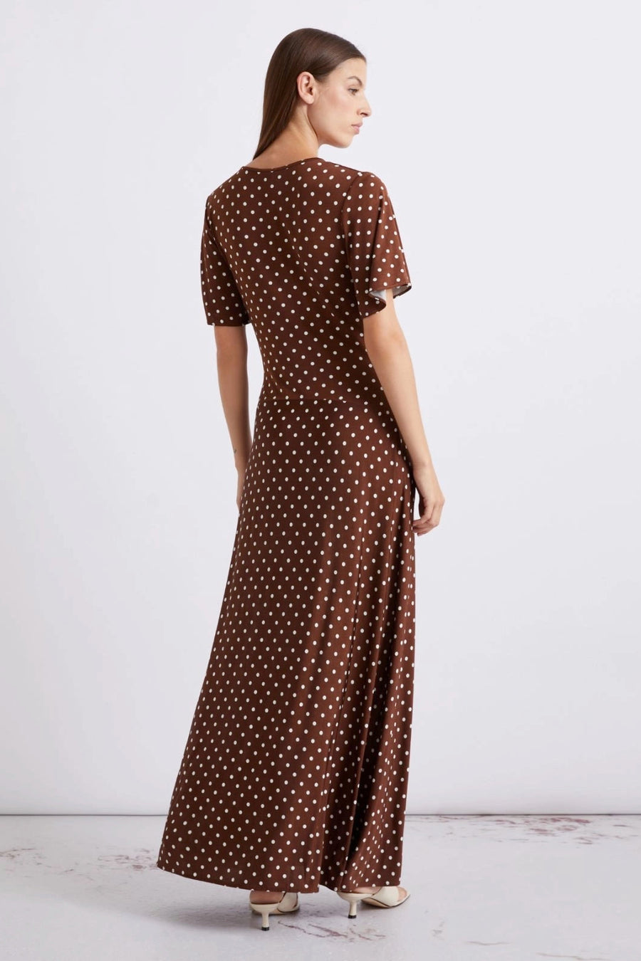 Marella Teca Half-sleeve Midi Dress