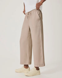 Splendid Angie Crop Wide Leg Pant in Fawn