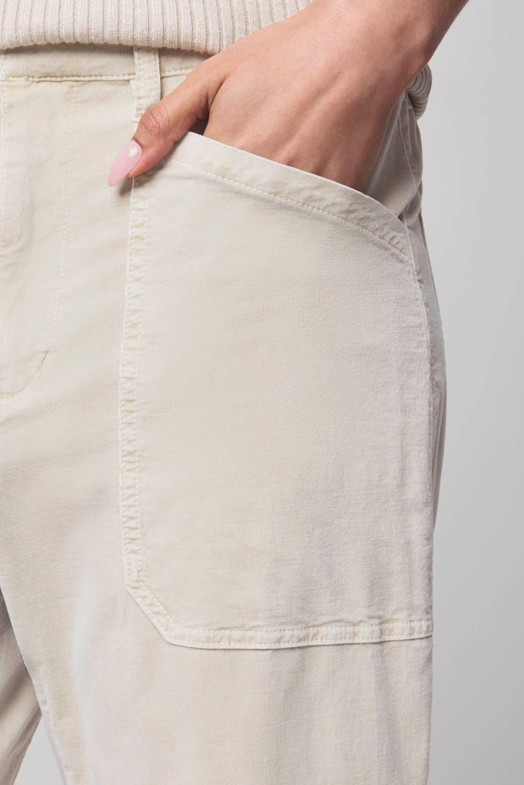 Splendid Carissa Corduroy Pant in Pale Oak