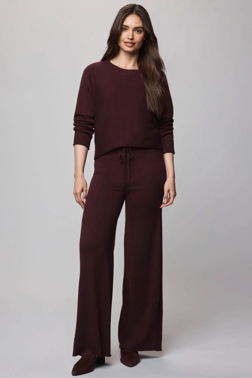 Splendid Georgie Pullover Sweater in Dark Plum