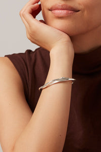 Jenny Bird Colette Bangle in Silver