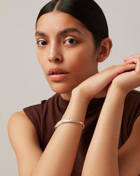 Jenny Bird Colette Bangle in Silver