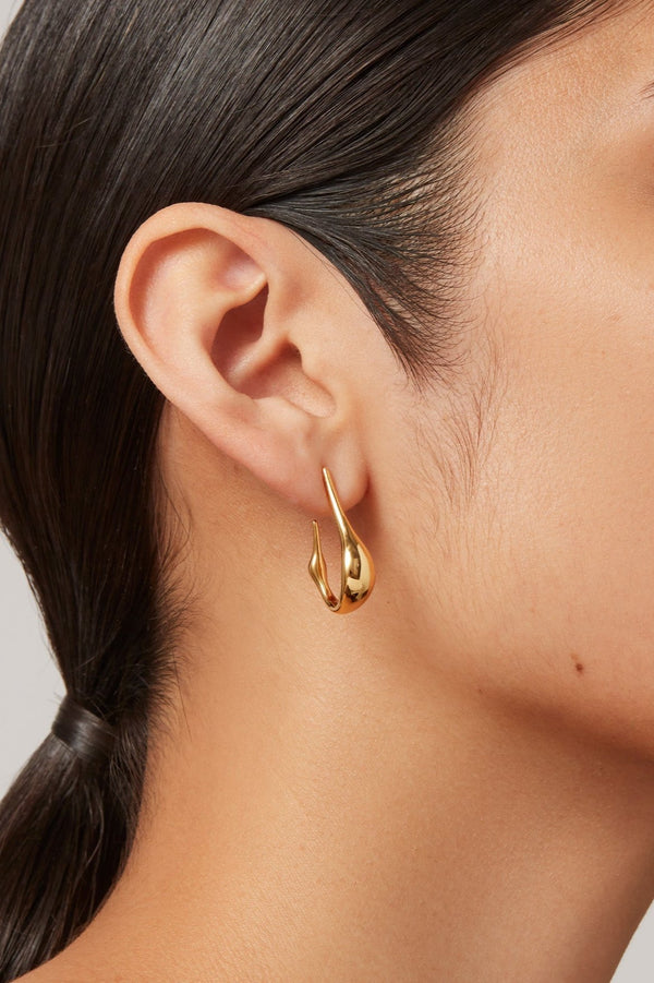 Jenny Bird Colette Small Hoops in Gold