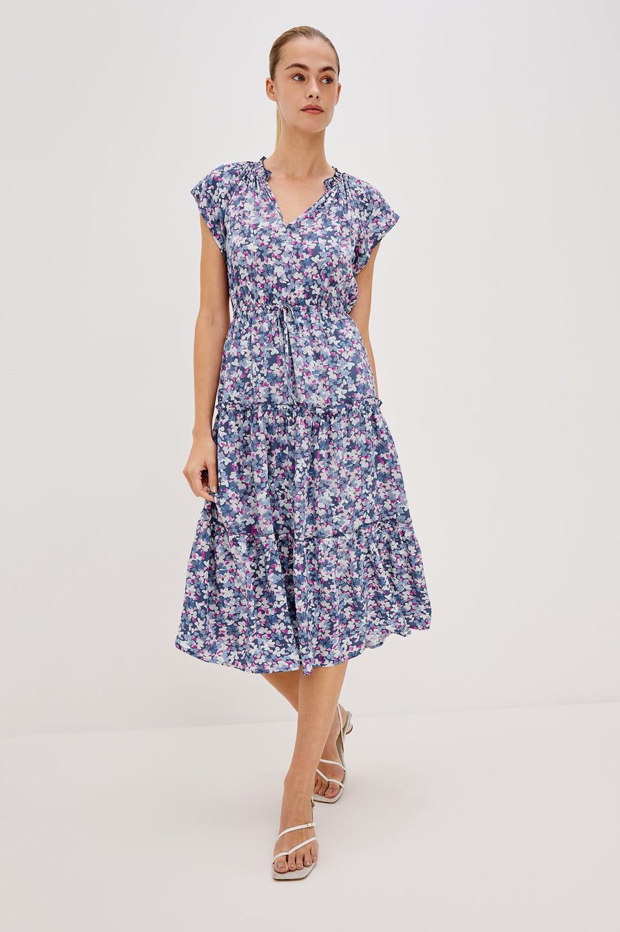 Rails Juni Floral Print Midi Dress