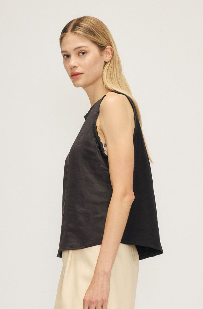 Melissa Nepton Kelsi Crochet Trim Tank - Click to view colours