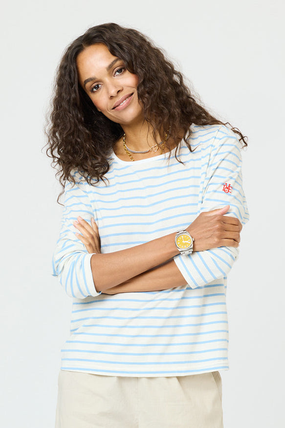 Kerri Rosenthal Love Stripe Long Sleeve Tee