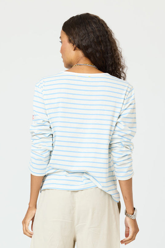 Kerri Rosenthal Love Stripe Long Sleeve Tee