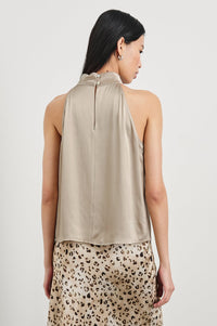 Rails Leah Halter Blouse in Champagne - Size M Available