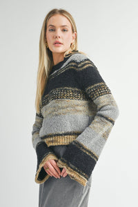 Sage Millie Mixed Yarn Sweater