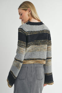 Sage Millie Mixed Yarn Sweater