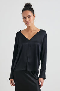 Rails Liliana Satin Crepe Top