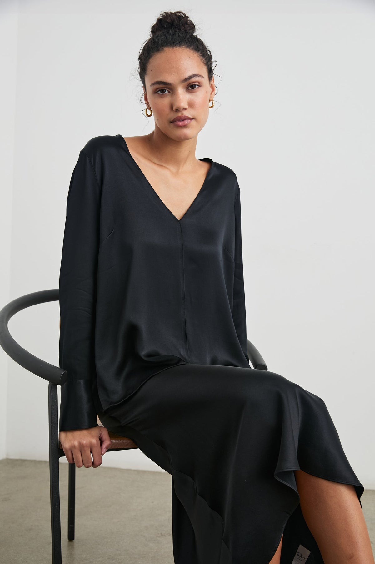 Rails Liliana Satin Crepe Top