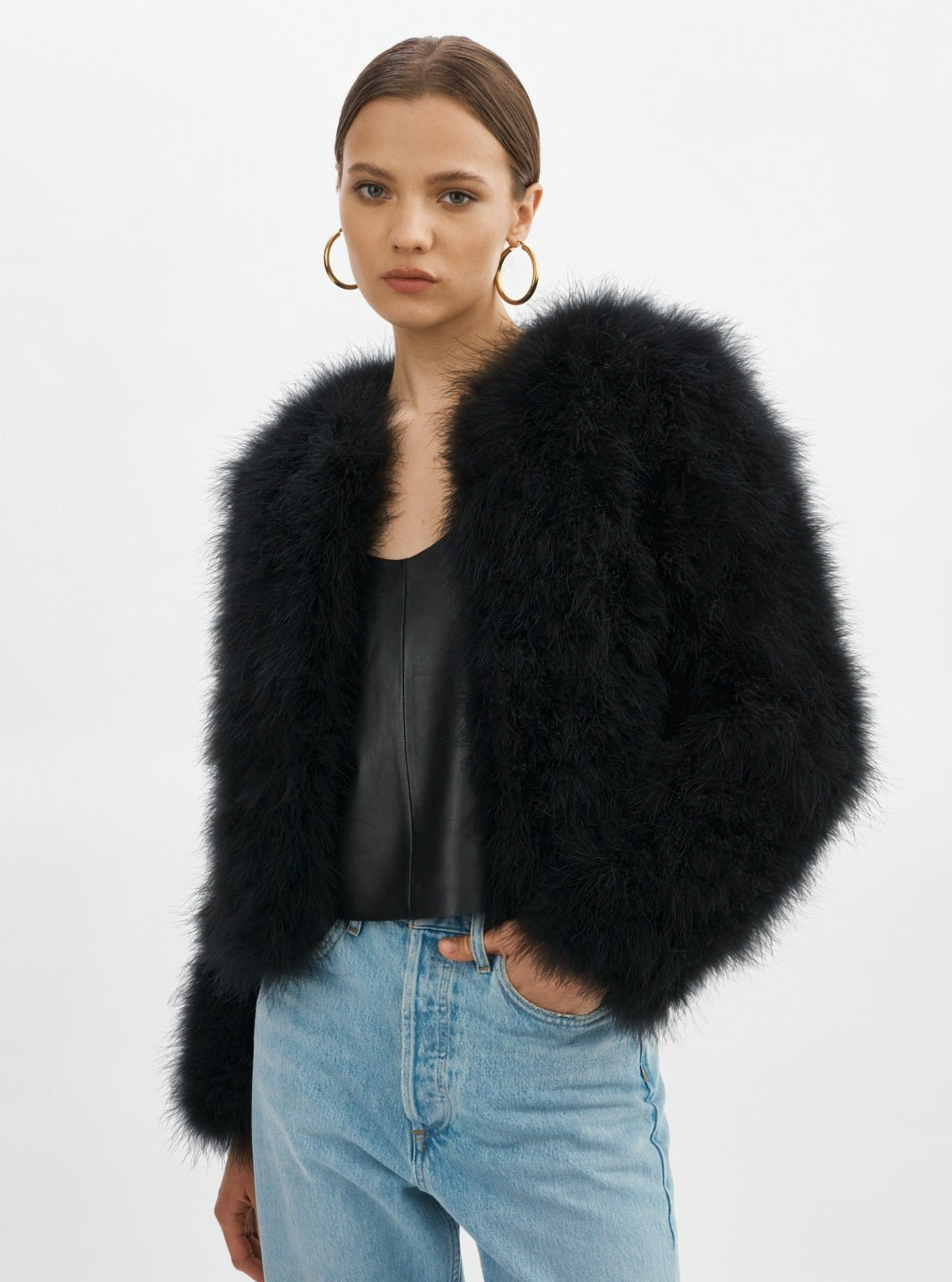 La Marque Deora Feather Jacket