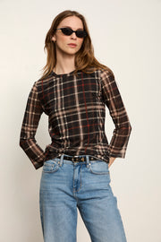 Sanctuary Mesh 3/4 Sleeve Top