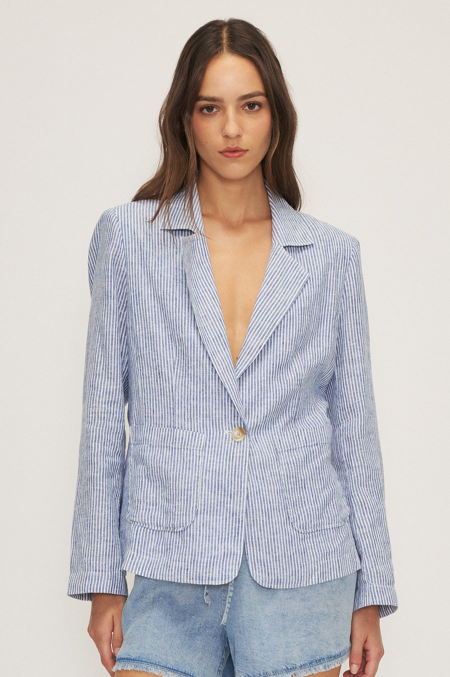 Melissa Nepton Mattis Striped Blazer