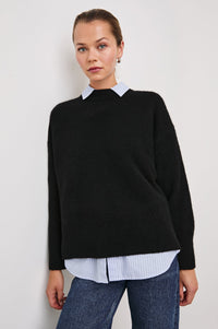 Rails Miranda Cashmere Silk Blend Sweater in Black