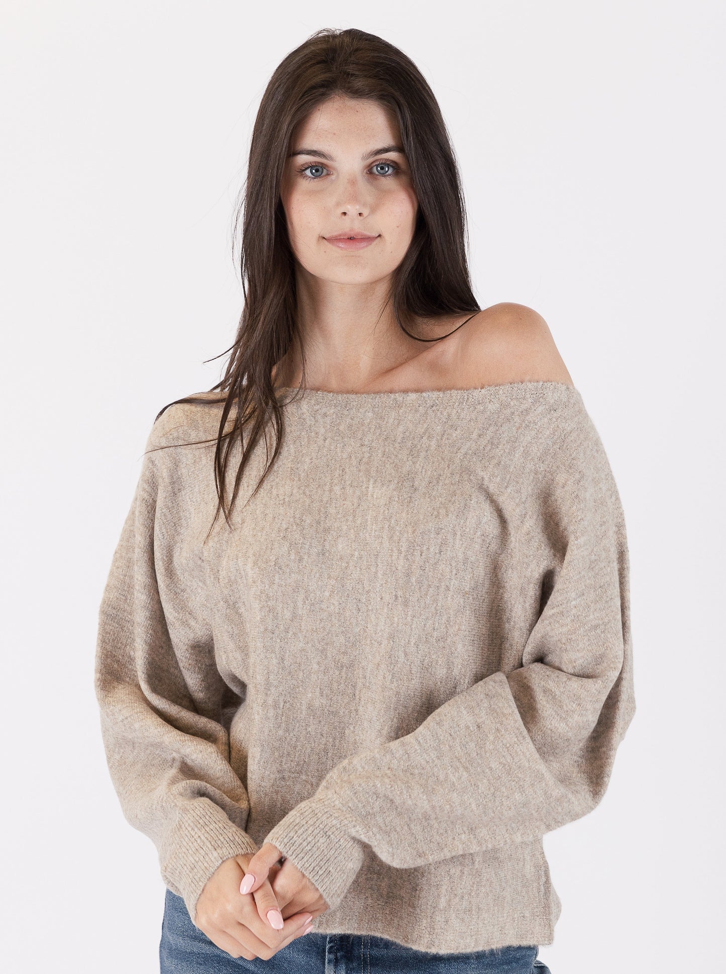 Lyla And Luxe Off Shoulder Sweater