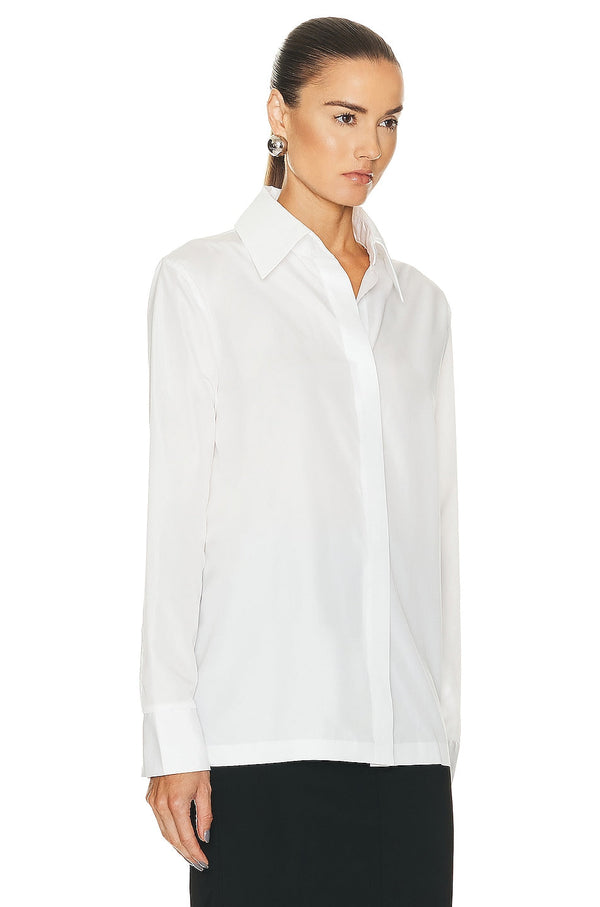 Norma Kamali Collar Stand Shirt