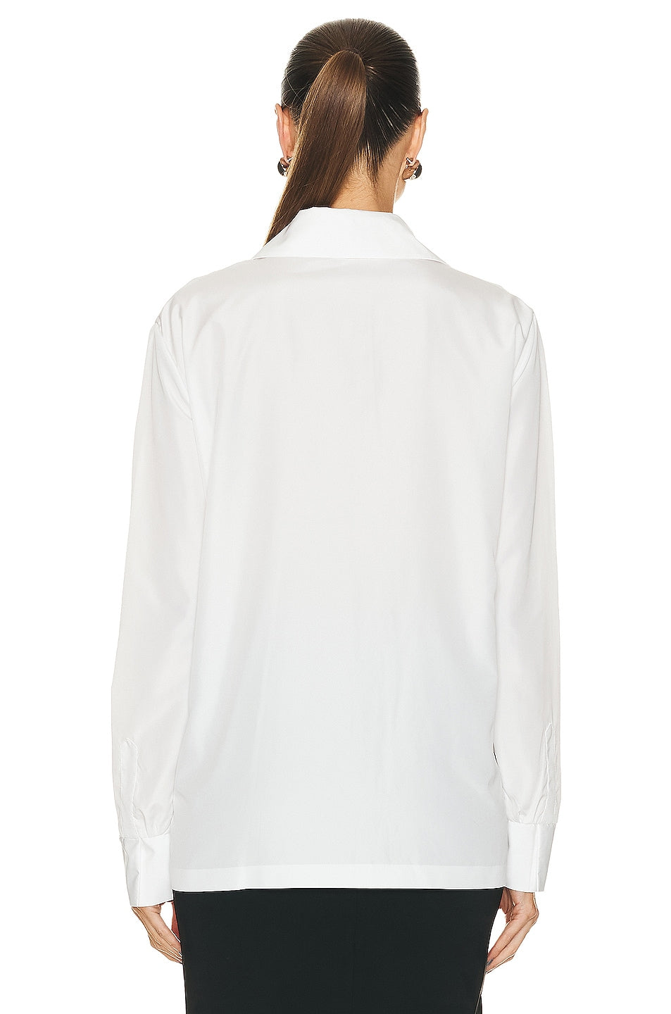 Norma Kamali Collar Stand Shirt