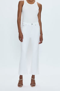 Pistola Lennon High Rise Crop Boot Cut in Vivid White