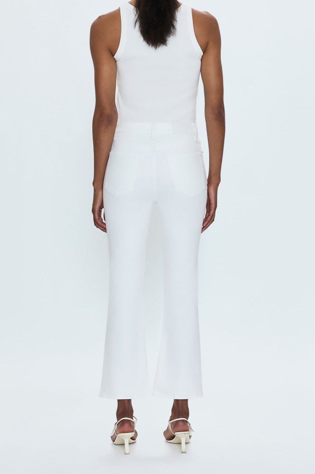 Pistola Lennon High Rise Crop Boot Cut in Vivid White