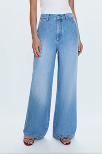 Pistola Dalia High Rise Wide Leg Trouser in Palo Alto