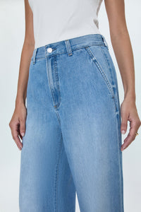 Pistola Dalia High Rise Wide Leg Trouser in Palo Alto