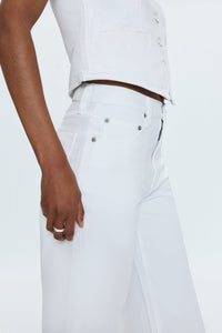 Pistola Jadyn Low Slung Palazzo Pant in Vivid White