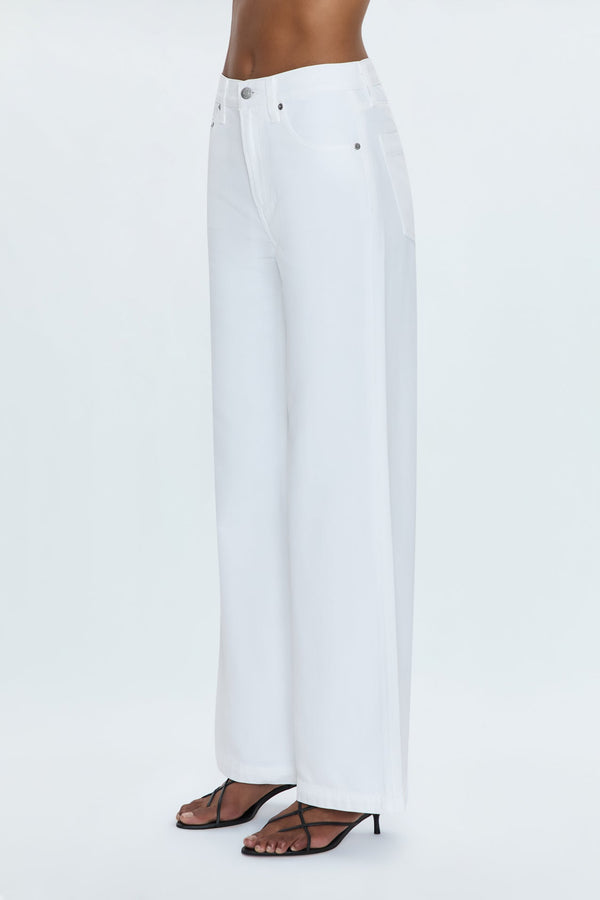 Pistola Jadyn Low Slung Palazzo Pant in Vivid White