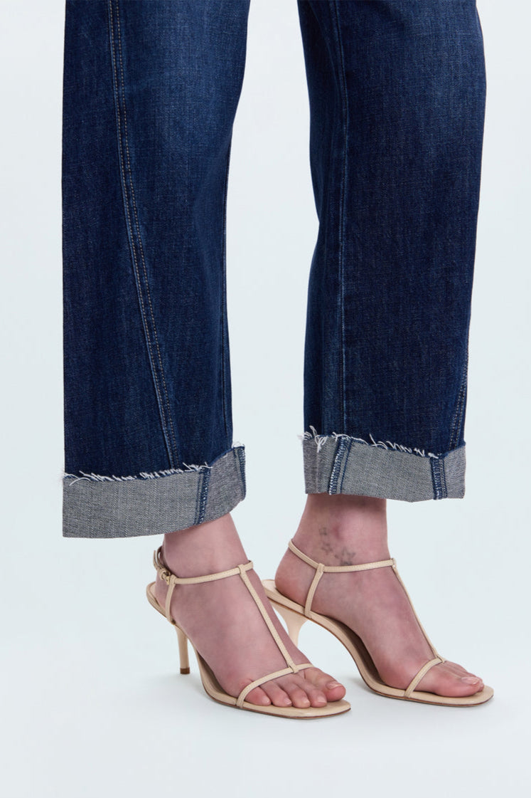 Pistola Kacey Cuffed Boyfriend Jean in Cultivate