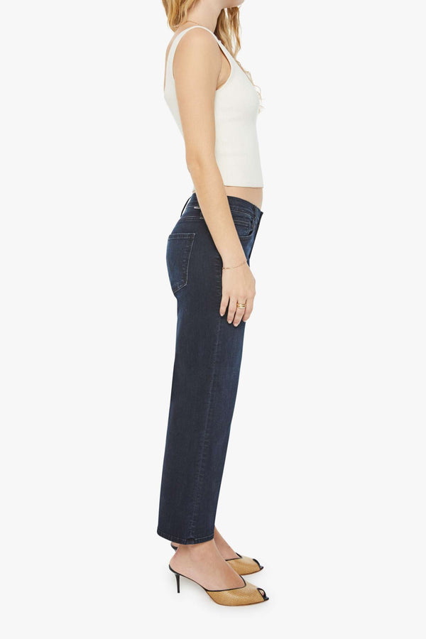 MOTHER Petite Lil' Mid Rise Zip Rambler Jean in Night in Venice