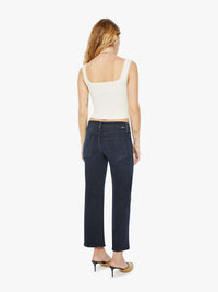 MOTHER Petite Lil' Mid Rise Zip Rambler Jean in Night in Venice