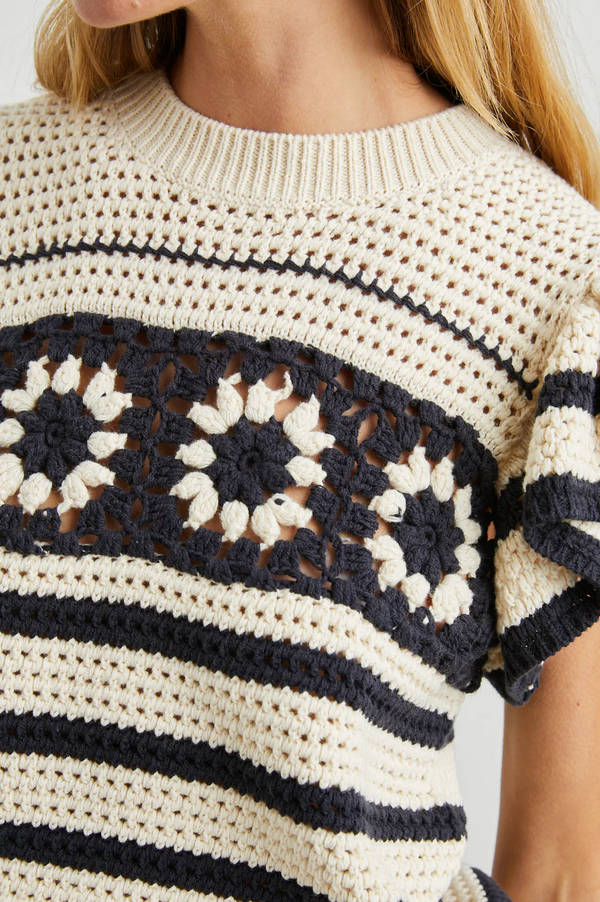Rails Penelope Crochet Tee - Size M Available