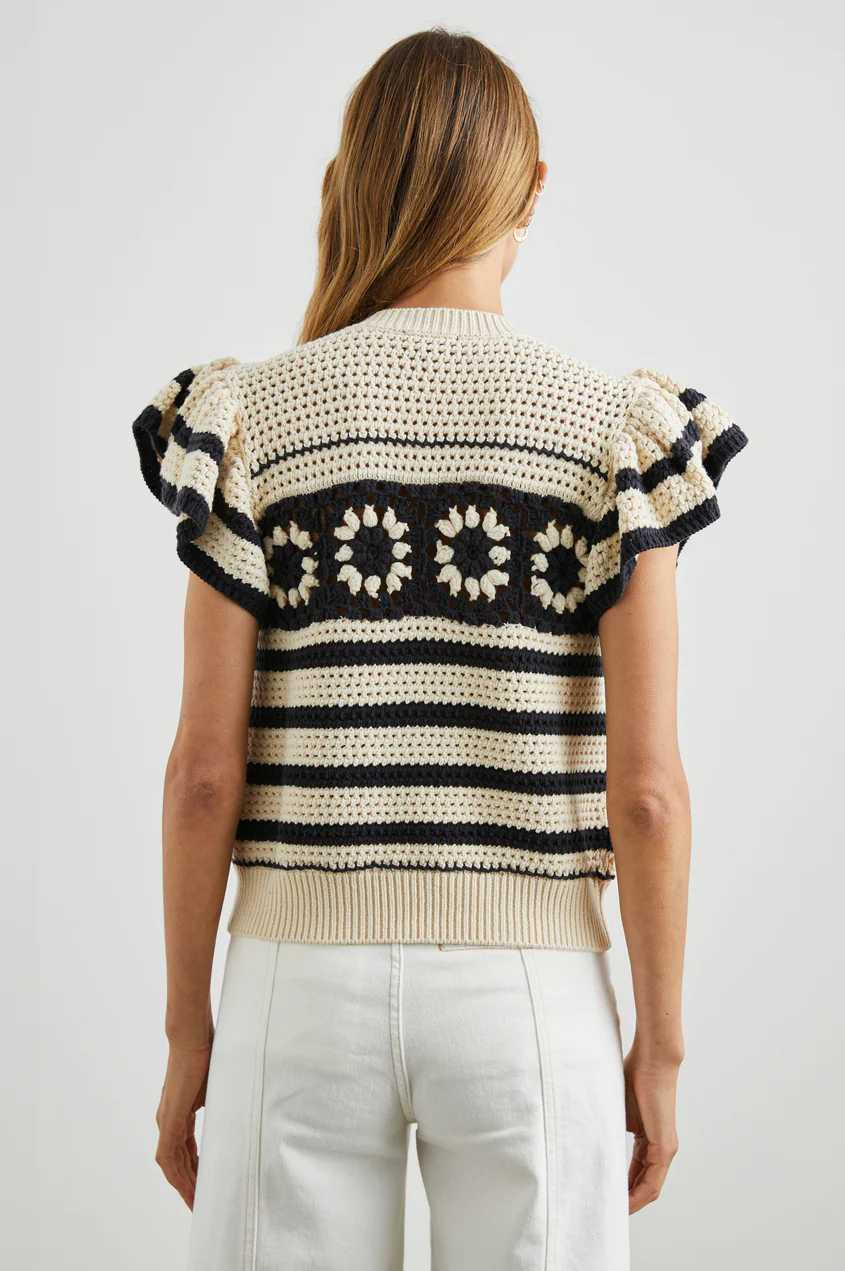 Rails Penelope Crochet Tee - Size M Available