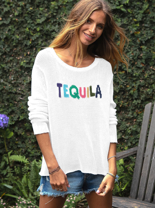 Wooden Ships Tequila Crew Neck Spring Knit