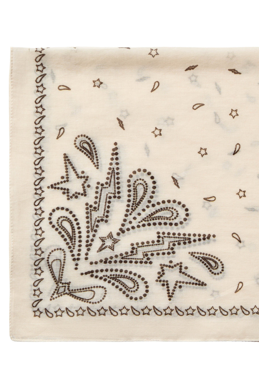 Off white western printed scarf 
