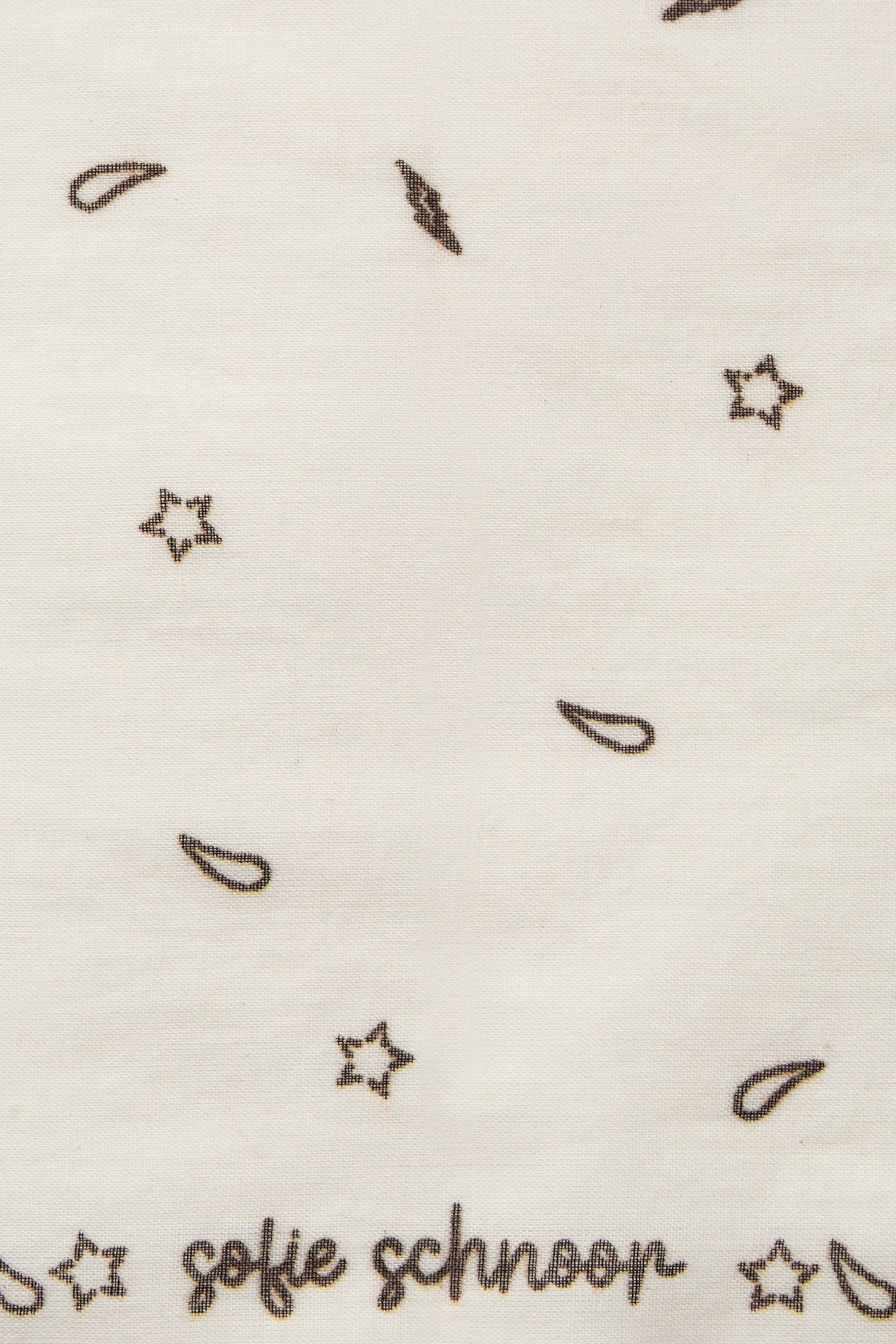 Off white western printed scarf 