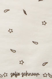Off white western printed scarf 