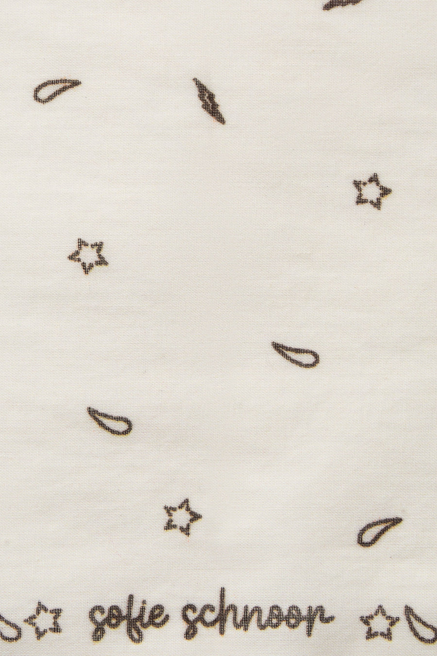 Off white western printed scarf 