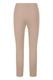 Seductive Capri Cotton Techno Pant in Warm Taupe