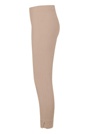Seductive Capri Cotton Techno Pant in Warm Taupe