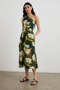 Rails Selani One Shoulder Floral Cotton Dress - Size L Available